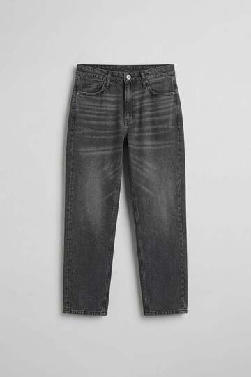 Men's Boyfriend Washed Jean Trousers Anthracite