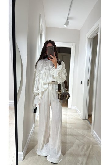 Blouse Trousers Loose Set