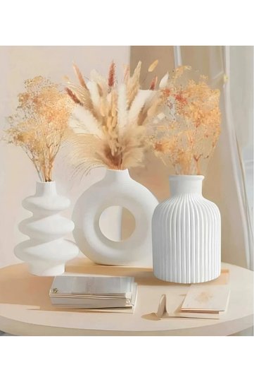 3-piece Bohemian Scandinavian-style vase set, Pampas vase set, decorative vase piece