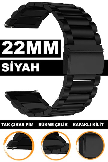 Stainless Steel Metal Watch Band Strap Compatible with 22mm Watches M17Pd2-22Mm