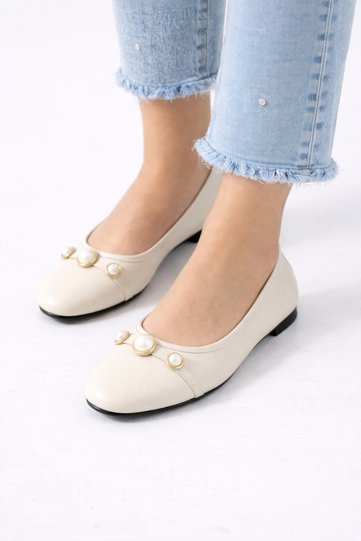 Women's Daily Pearl Ballerinas – Comfortable Sole, Stylish and Lightweight Summer Shoes