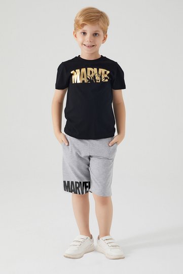 Marvel Boy Black Bermuda Suit