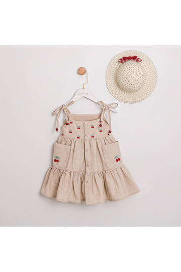 Hat and Linen Girls' Dress