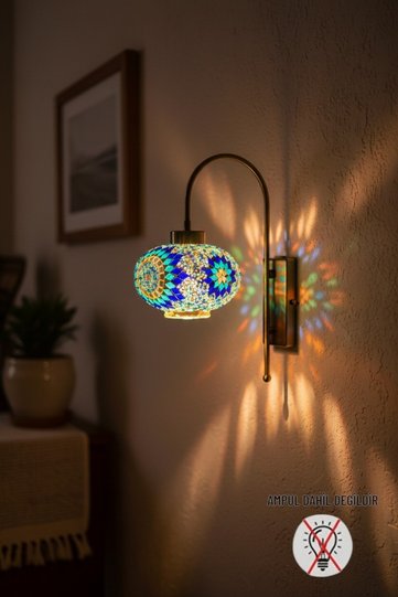 Noura Mozaik-E Colored Glass Single Antique Body Sconce