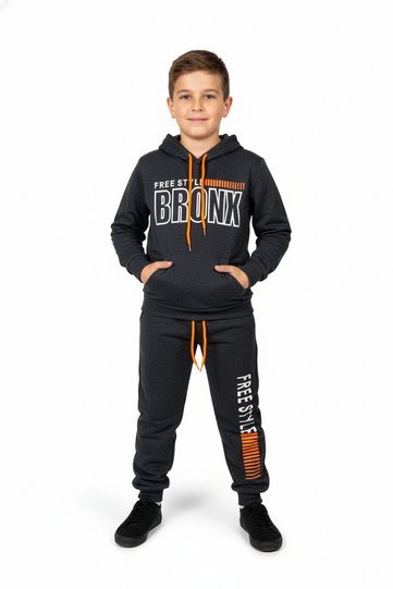 Bronx Shardonlu Two-Piece Tracksuit Set Mnk0459 Smoked