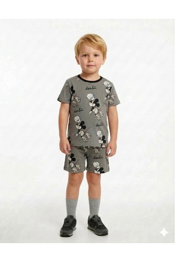3,4,5,6,7,8 Years Old Boy's Summer Shorts, T-Shirt Set of 2
