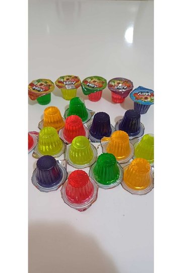 Mixed fruit mini jelly fruit flavored 25 pieces x (8 gr) nostalgic