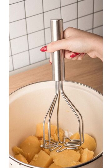 Professional Stainless Steel Potato Masher – Durable Mashed Potato Maker Apparatus
