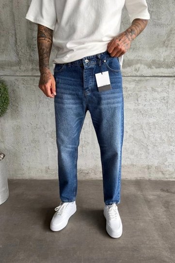 Men's Boyfriend Fit Blue Denim Jean Jeans Ke-1093