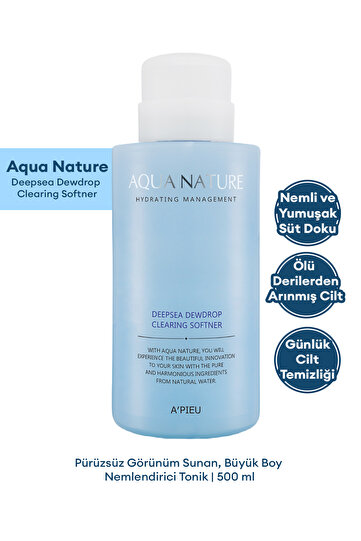 Pürüzsüzleştirici Tonik 500ml A'PIEU Aqua Nature Deep-Sea Dewdrop Clearing Softener