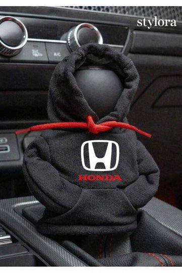 Honda Car Gear Shift Cover - Gear Shift Polar Fleece - Gear Shift Clothing - Compatible with All Vehicles 1St Quality Black