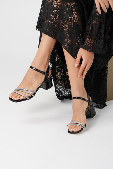 Stoned Shiny Stylish Day and Night Wearable Comfortable Shoes