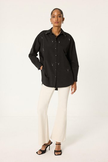 STONE EMBROIDERED SHIRT