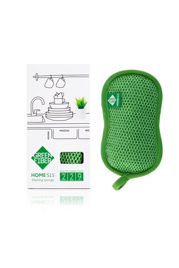 Greenway 08060 Green Fiber Home S15 Dish Sponge Green