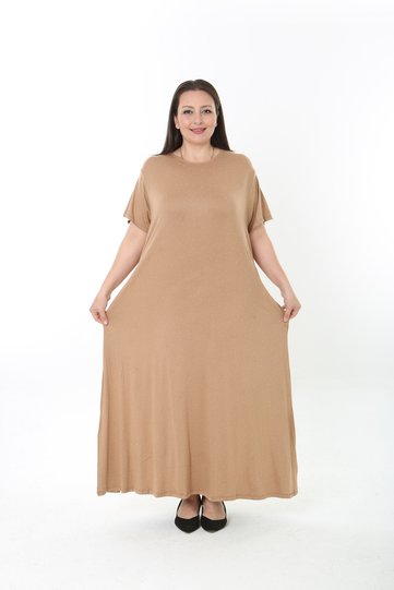 Xlmodam Women's Stone-Embellished Lycra Plus Size Dress