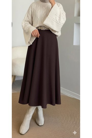. Puf Scuba Skirt Flared Model