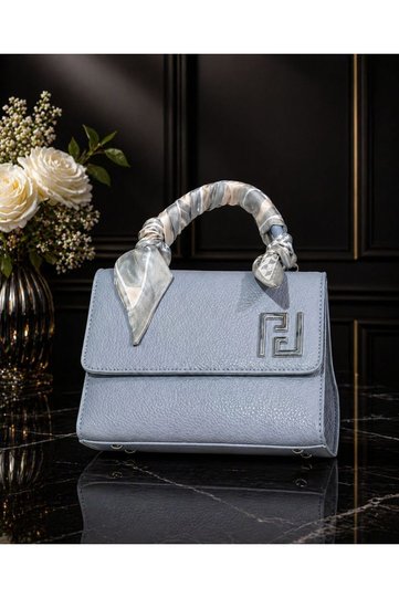 Scarf Handle Mini Handbags