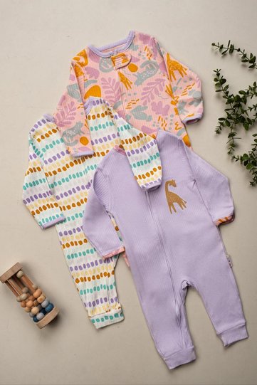 Baby Girl Camisole Set of 3 Baby Rompers