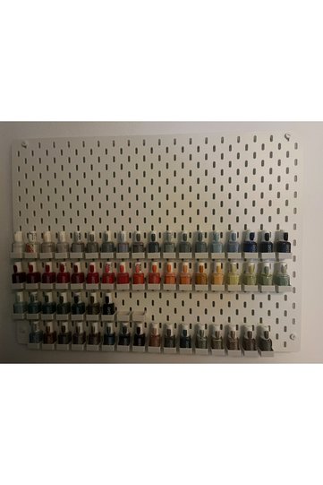 1 Unit of Skadis Nail Polish Organizer |   Pegboard Compatible Nail Polish Wall Holder and Nail Polish Rack