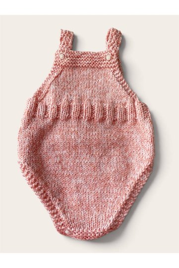 Baby Hand-Knitted Jumpsuit Photo Shoot Outfit 12-18 Months Pink White