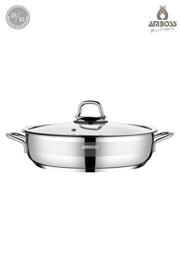 Nirvana 2-piece stainless steel saucepan set with 18cm glass lid