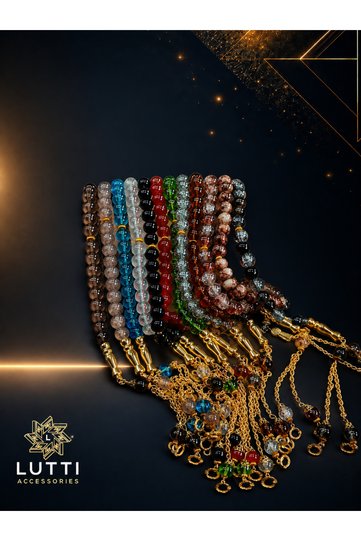 Colorful Gift Glass Prayer Beads (12 Pieces)
