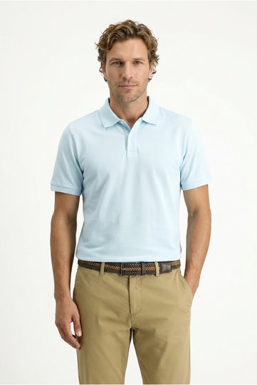 Polo Neck Regular Fit Embroidered Cotton T-Shirt