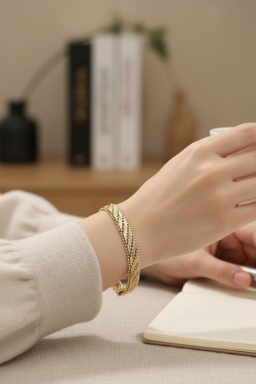 سوار من مجوهرات ستايل إنسي/كسوبينج بتصميم الخوص
