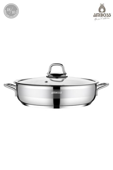 Nirvana 2-piece stainless steel saucepan set with 20cm glass lid