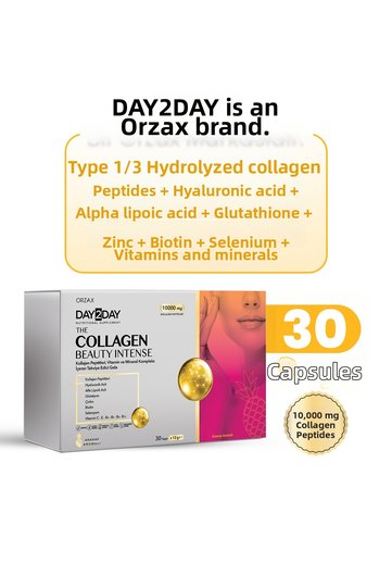 The Collagen Beauty Intense Tip 1-3 Collagen-Pineapple Aroma-Glutathione,R-Ala,C-E-B3-B5-B6-B12- 30 Sachets