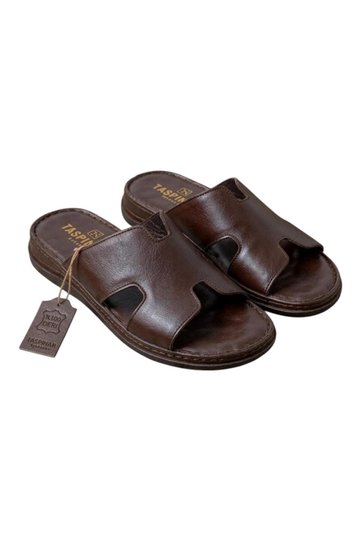 100% Genuine Leather Orthopedic Men's Summer Orthopedic Massage Comfort Sole Comfortable Daily Slippers 40-45