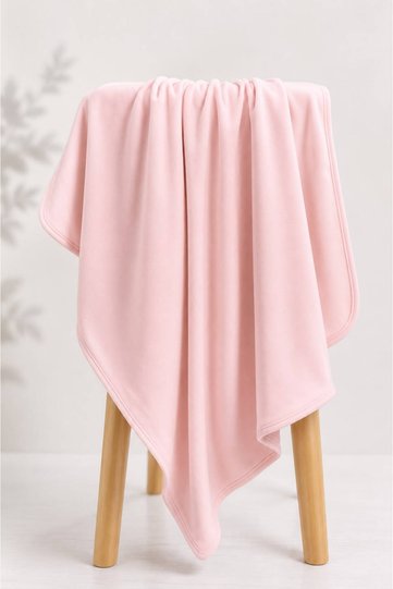 Double Layer Pink Combed Cotton Blanket