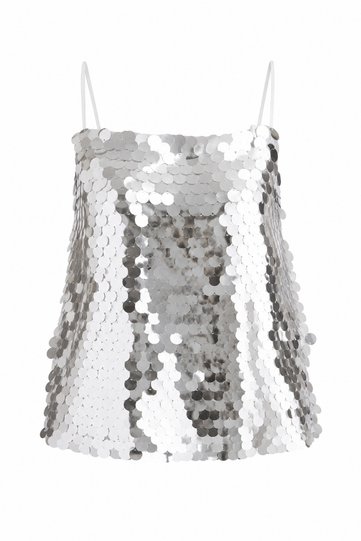 Sequin Silver Blouse