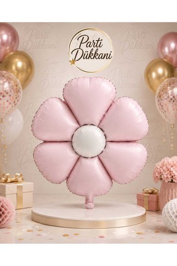 Pink Flower Foil Balloon 59.5 X 47.5 cm Not Helium Compatible Birthday Baby Shower Party Decoration