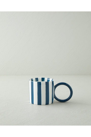 Boldy Lines New Bone China Mug 350 ml Blue