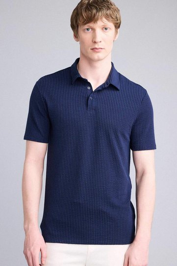 Slim Fit Slim Fit Polo Collar Cotton Short Sleeve T-Shirt X2594Az22Sm