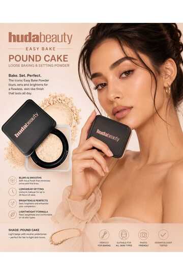 Huda Beauty Pound Cake - Original Large Size