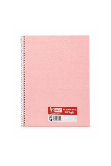 Md-40 A4 Spiral 40-Piece Presentation Folder