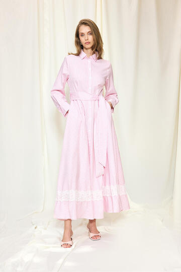 Birded Poplin Dress