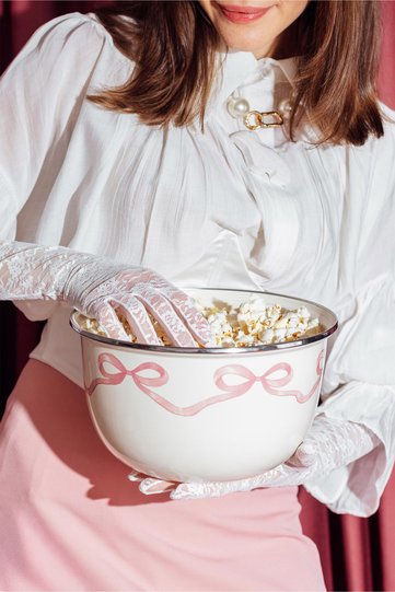 Rebel Bow Enamel Mixing and Salad Bowl 24cm 4 Liters (Can Also Be Placed on the Stove)