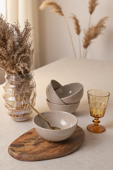Taupe Kera Bowl 14 cm 4 Pieces 594