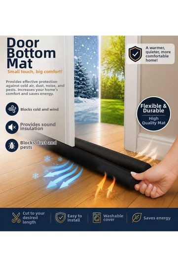 1 Piece Door Window Tape Thermal Insulation Tape Door Sill Sponge under Door Draft Stopper under Door Draft Stopper Thermal Insulation Sponge – Anti-Cold, Anti-Dust, Anti-Odor, and Anti-Insect under Door Insulation Seal