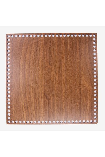 Wooden Square Base Walnut-30X30 cm