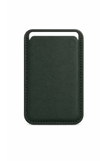 Micro Woven Wallet Leather Card Holder with Magsafe for iPhone