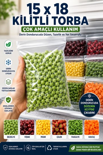 20 قطعة 🧿   15 × 18 سم 🧿 حقيبة قابلة للقفل 🧿   حقيبة زيبلوك / شفافة / حقيبة زيبلوك للثلاجة، حقيبة تنظيم الخزانة 15x18، حقيبة زيبلوك متعددة الأغراض لتنظيم الثلاجة 15x18، حقيبة زيبلوك متعددة الأغراض 15x18