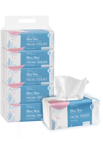 Blue Sky Facial Tissue PB 5x400's