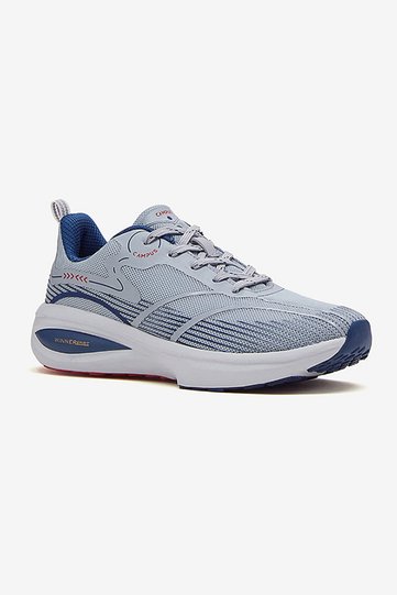 Men GLITCH Memory Foam Lace-Up Running Shoes-Black