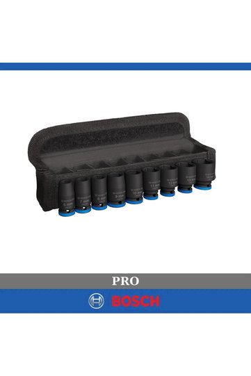 Pro Impact Socket Set 1/4 Inch 6-14mm Standard 9 Pcs