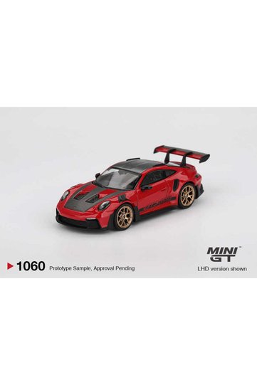 1/64 Porsche 911 992 Gt3 Rs Weissach Package Guards Red Mgt01060 Diecast Model Car