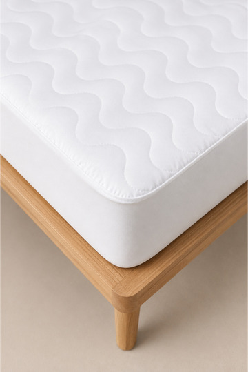 Cotton Quilted Fitted Liquid-Proof Mattress Cover |   Full Edge Cotton Padded Mattress Protector